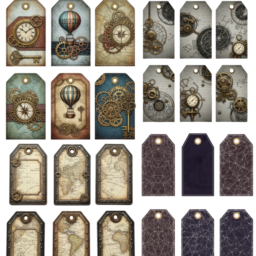 Steampunk Tags Fussy Artboard 4 1