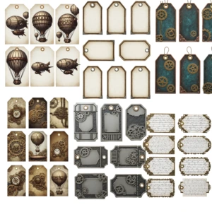 Steampunk Tags Fussy Artboard 4