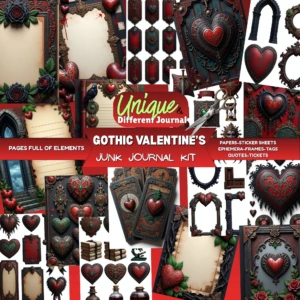 gothic valentine junkjournal 2