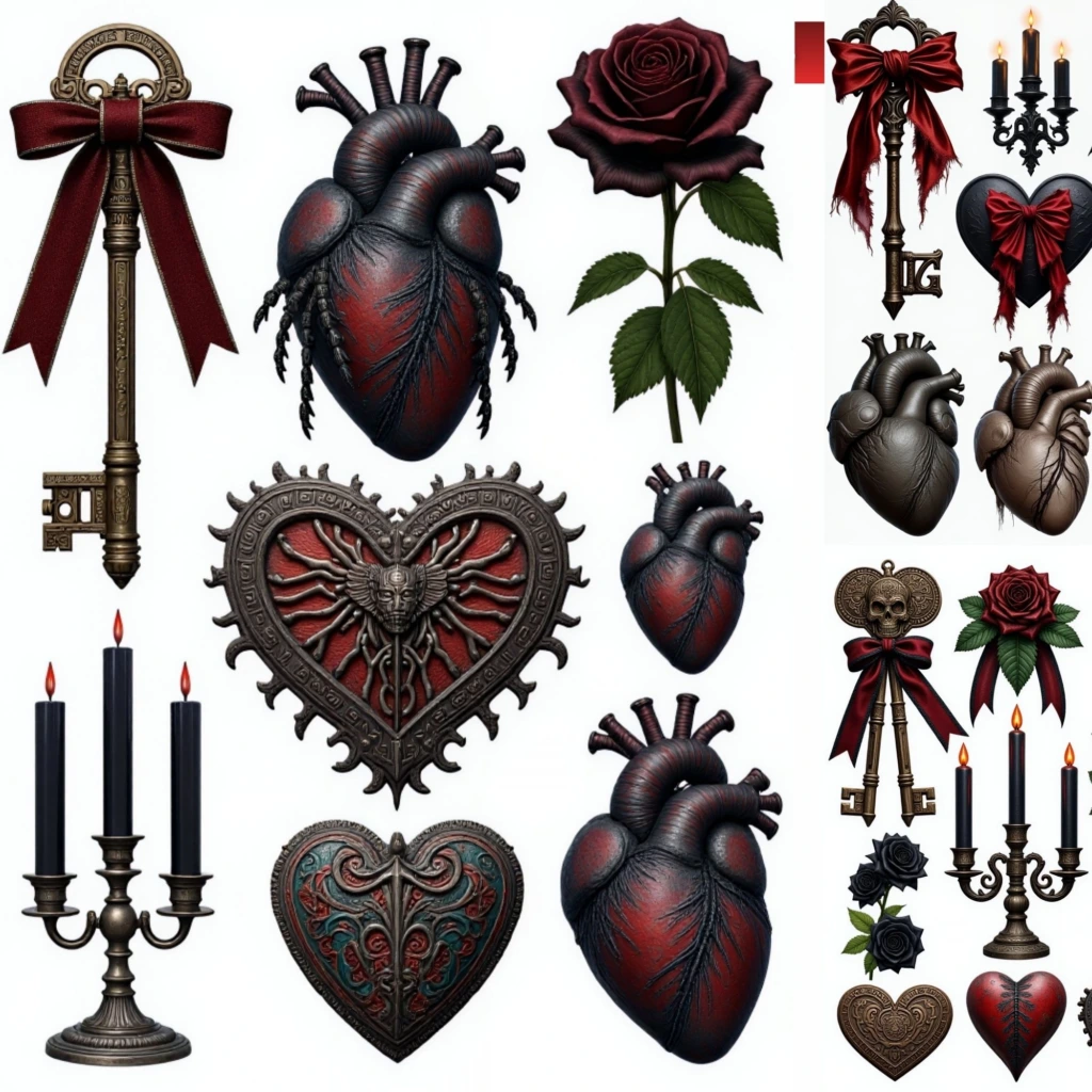 gothic valentine junkjournal 8