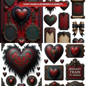 gothic valentine junkjournal 9