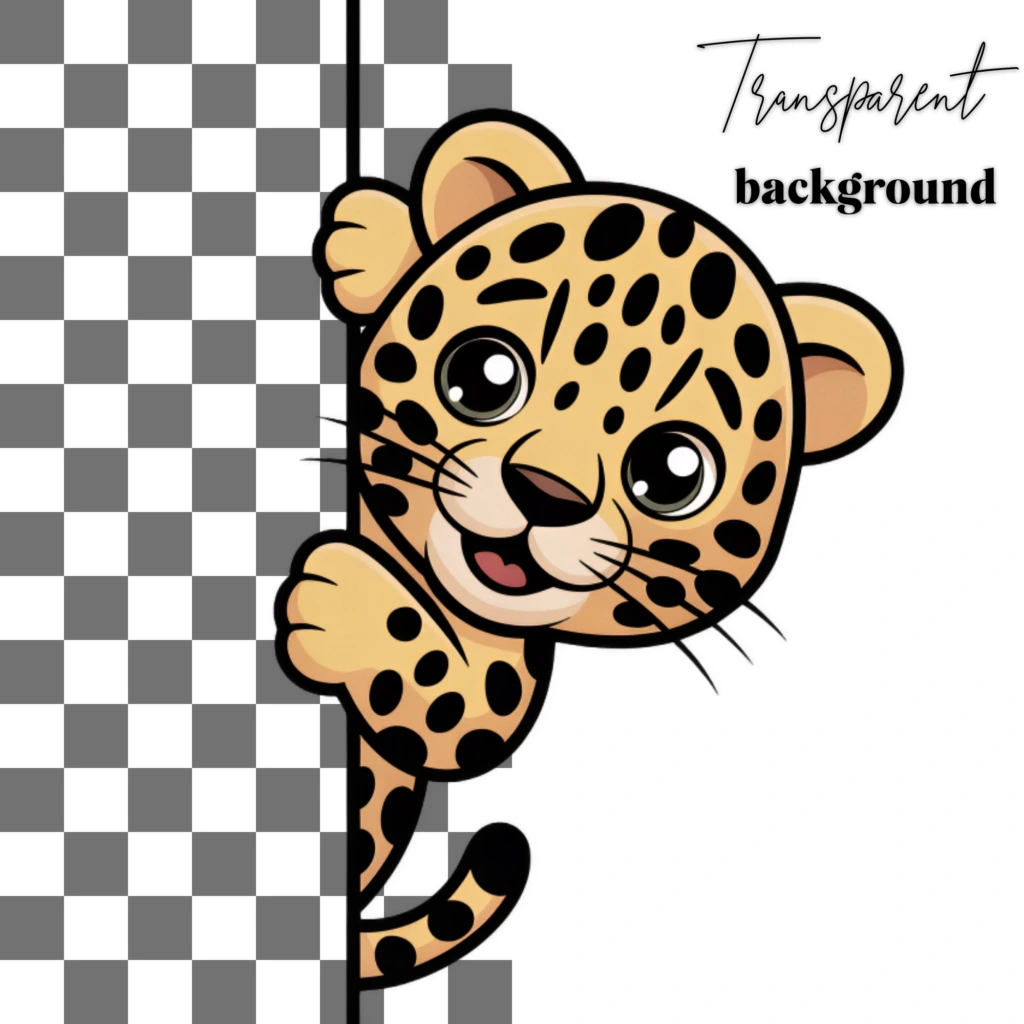 peeking animals clipart 5