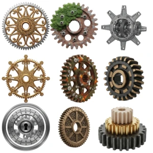 steampunk gears clipart 7