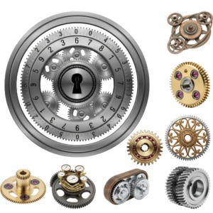 steampunk gears clipart 8