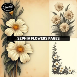 SephiaFlowersPagesPromo Artboard 1