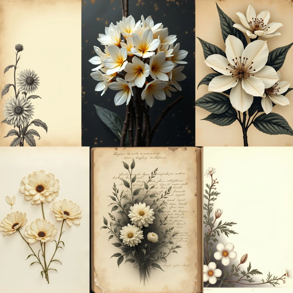 SephiaFlowersPagesPromo Artboard 13
