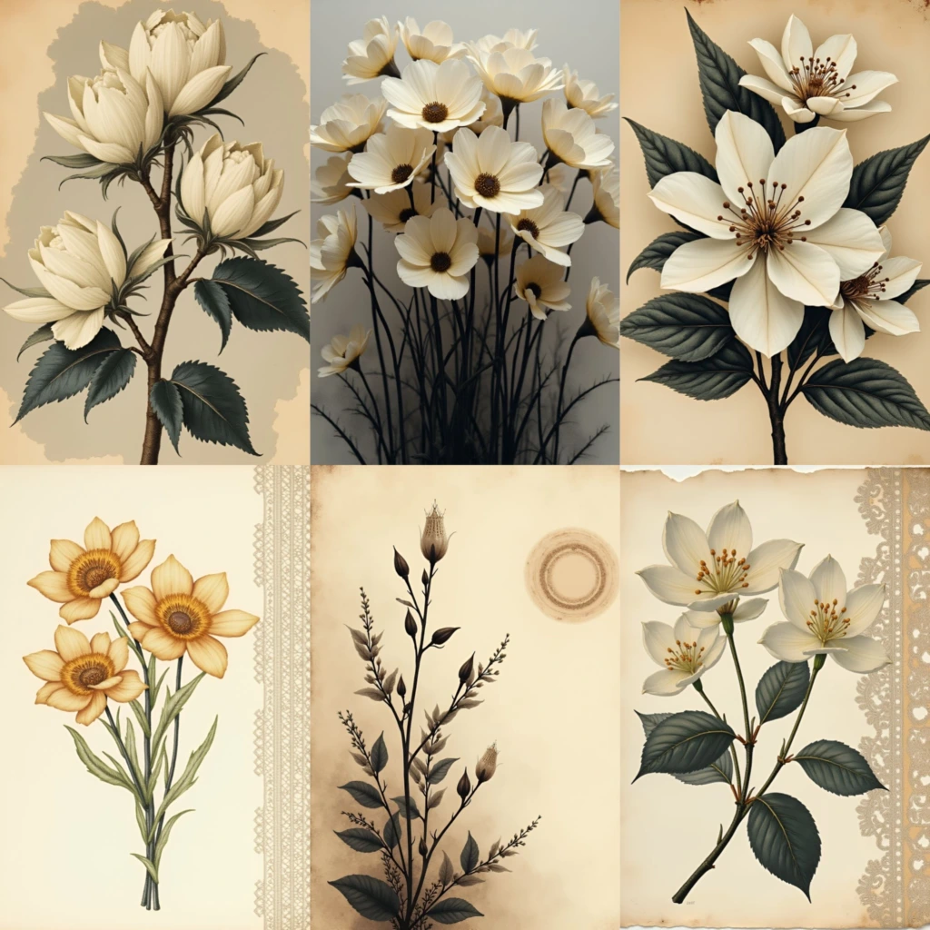 SephiaFlowersPagesPromo Artboard 4