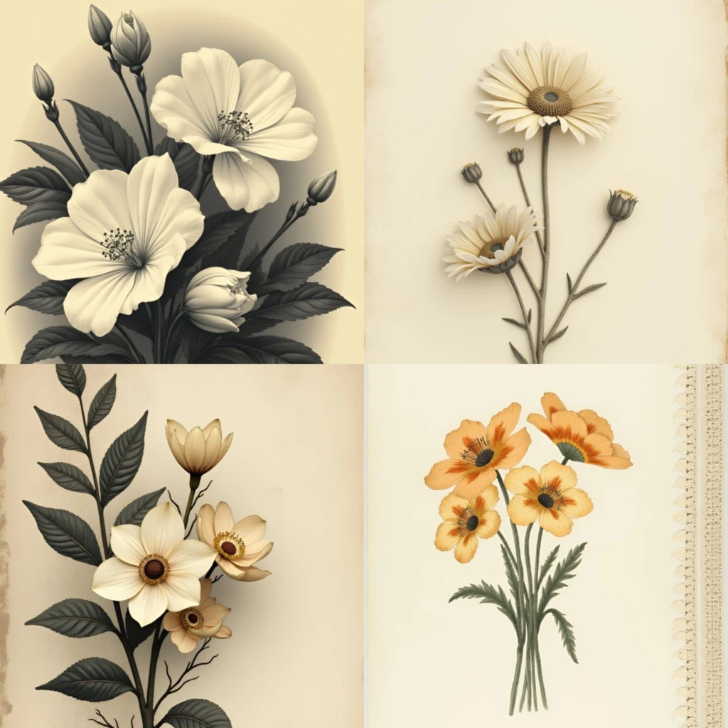 SephiaFlowersPagesPromo Artboard 5
