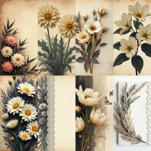 SephiaFlowersPagesPromo Artboard 8