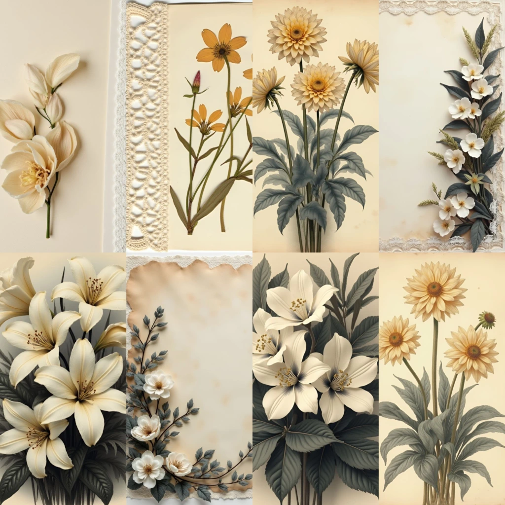 SephiaFlowersPagesPromo Artboard 9