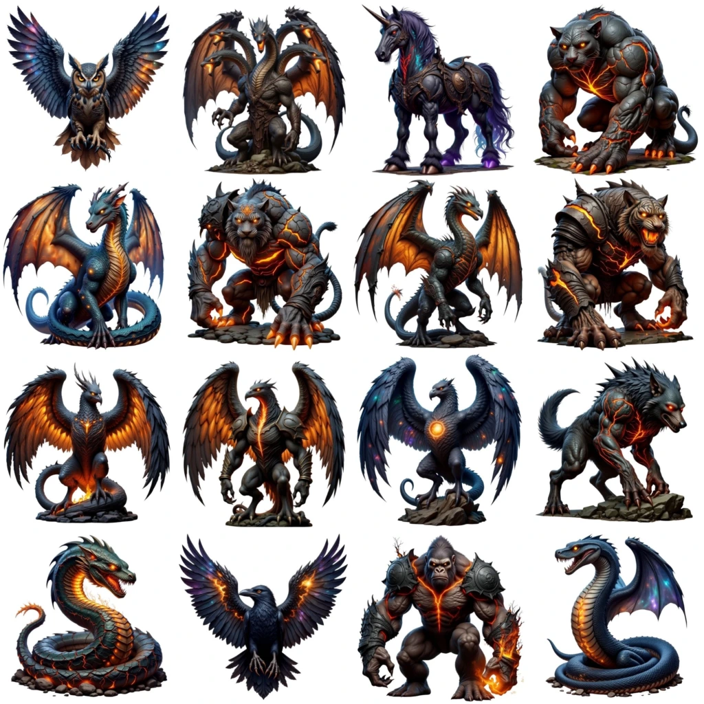 fierce animal clipart (3)