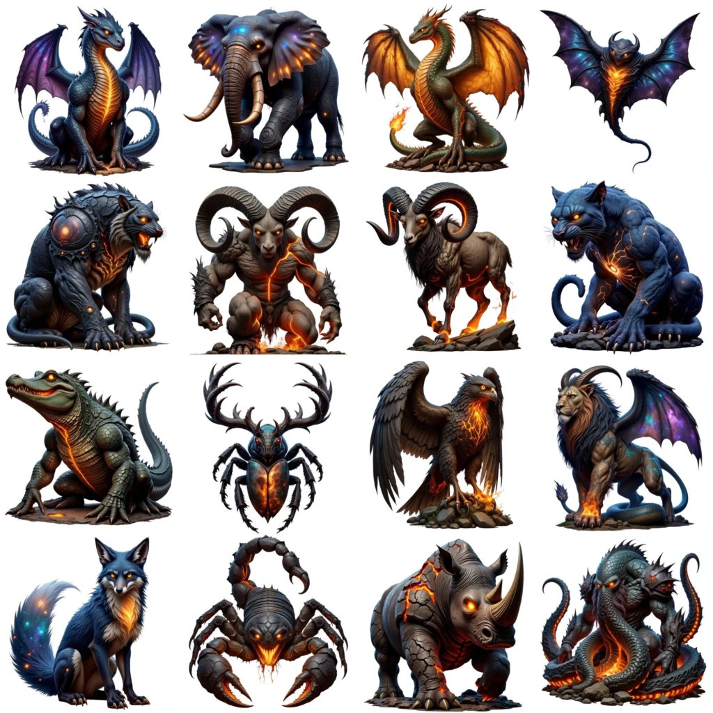 fierce animal clipart (4)