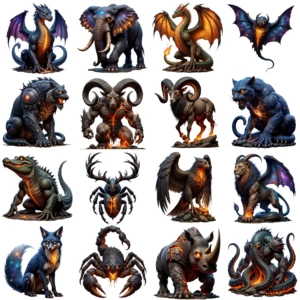 fierce animal clipart (4)