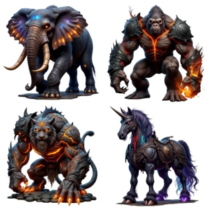 fierce animal clipart (9)