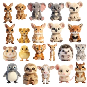 fluffy animals clipart (5)