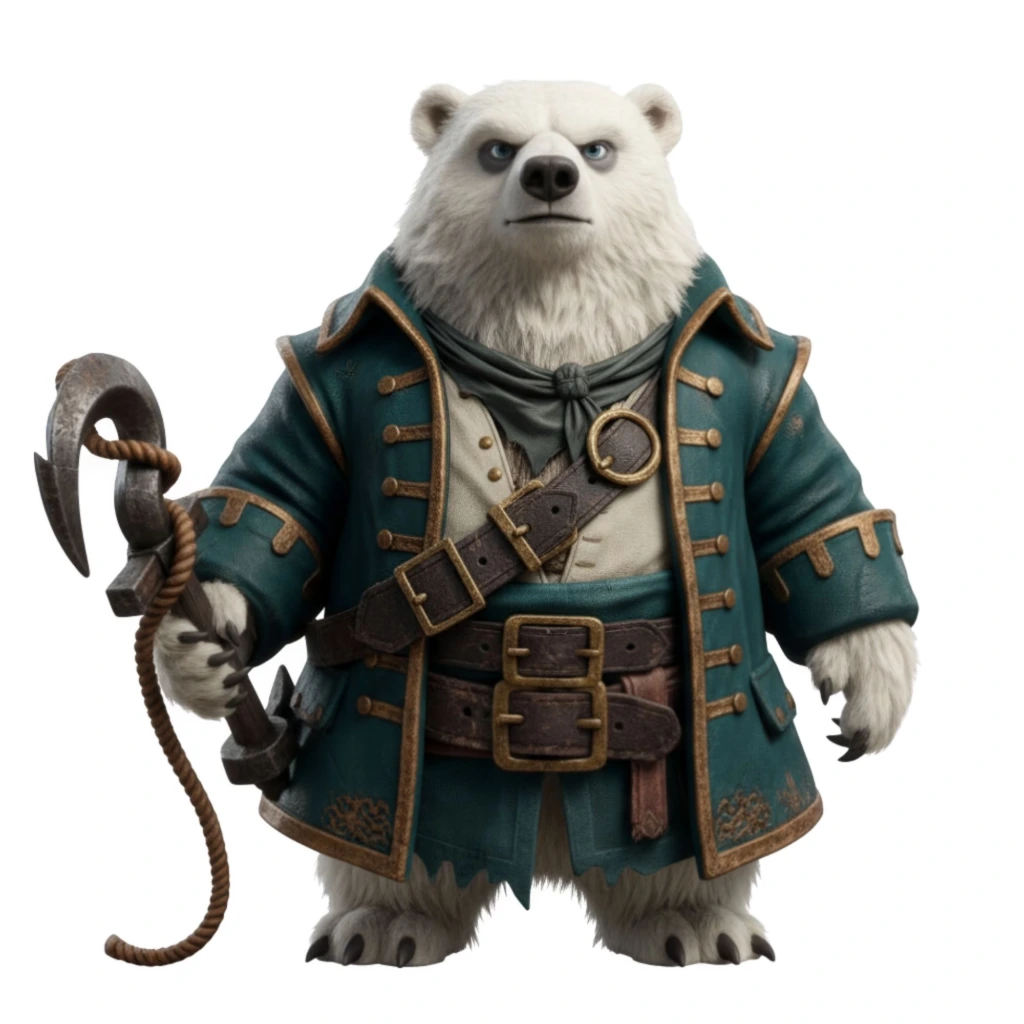 pirate animals clipart (6)