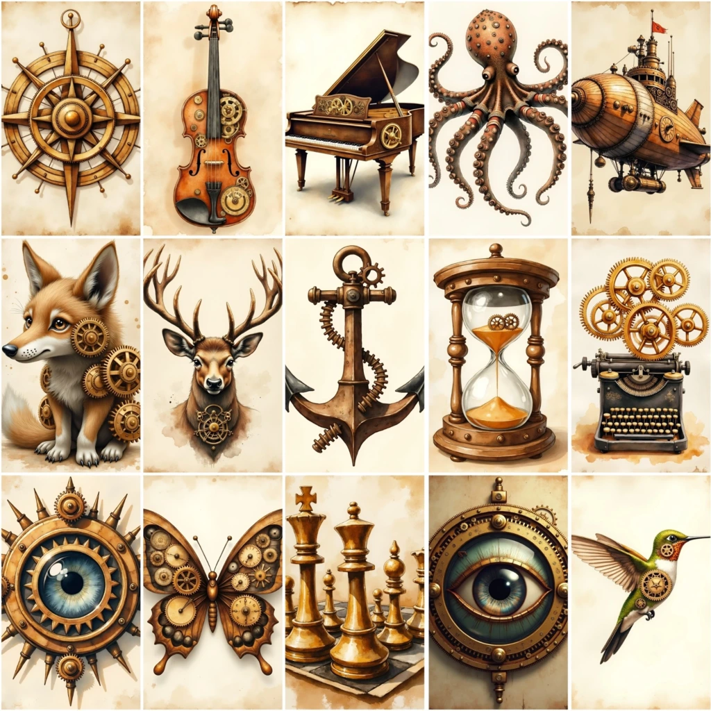steampunk journal pages (5)