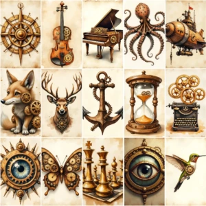 steampunk journal pages (5)