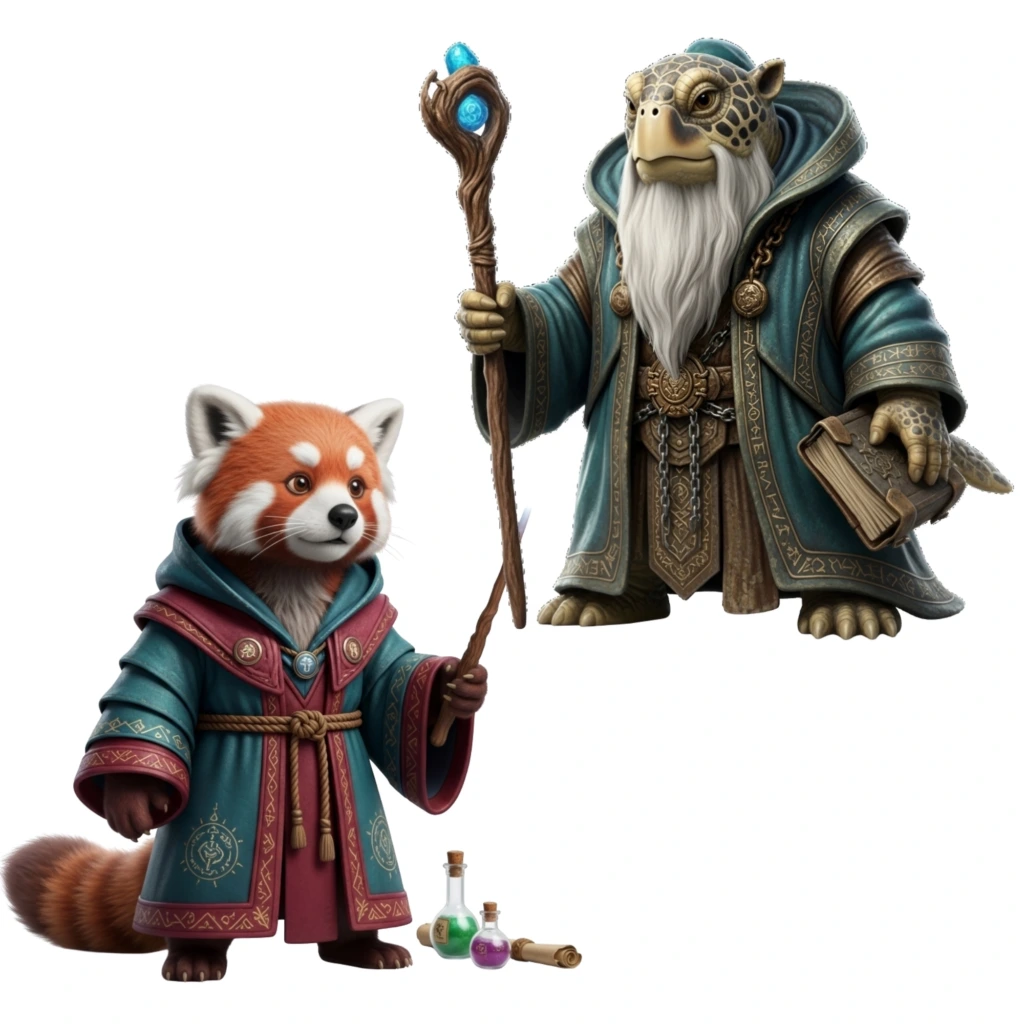 wizard animals clipart (11)