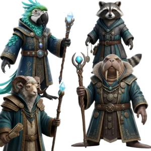 wizard animals clipart (3)