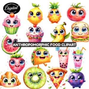 Anthropomorphic Food Clipart promos