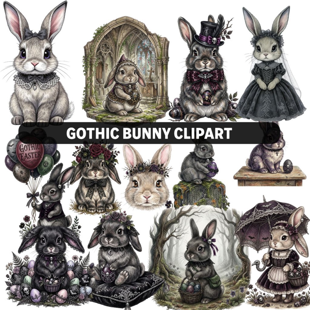 Gothic Easter Rabbit Standard