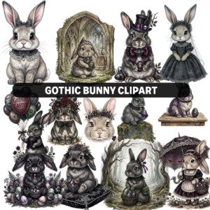 Gothic Easter Rabbit Standard