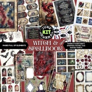 Witch and Spellbook Junk Journal Promos