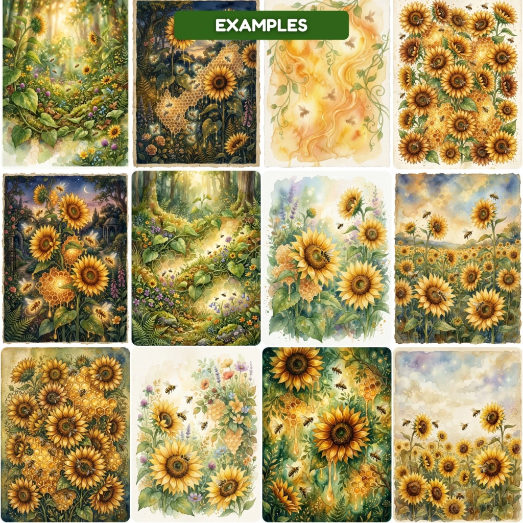 bees nad sunflowers junk journal (3)