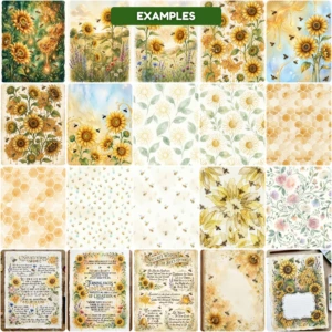 bees nad sunflowers junk journal (4)