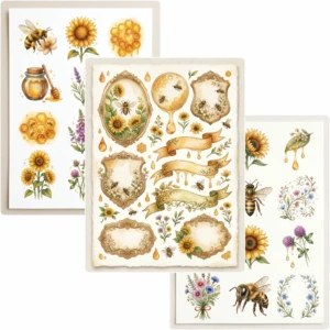 bees nad sunflowers junk journal (5)