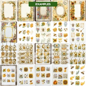 bees nad sunflowers junk journal (6)