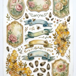 bees nad sunflowers junk journal (8)