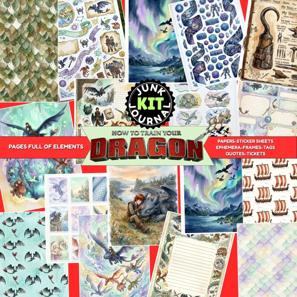 how to train dragon junk journal kit (2)