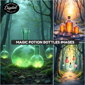 magic potion bottles (2)