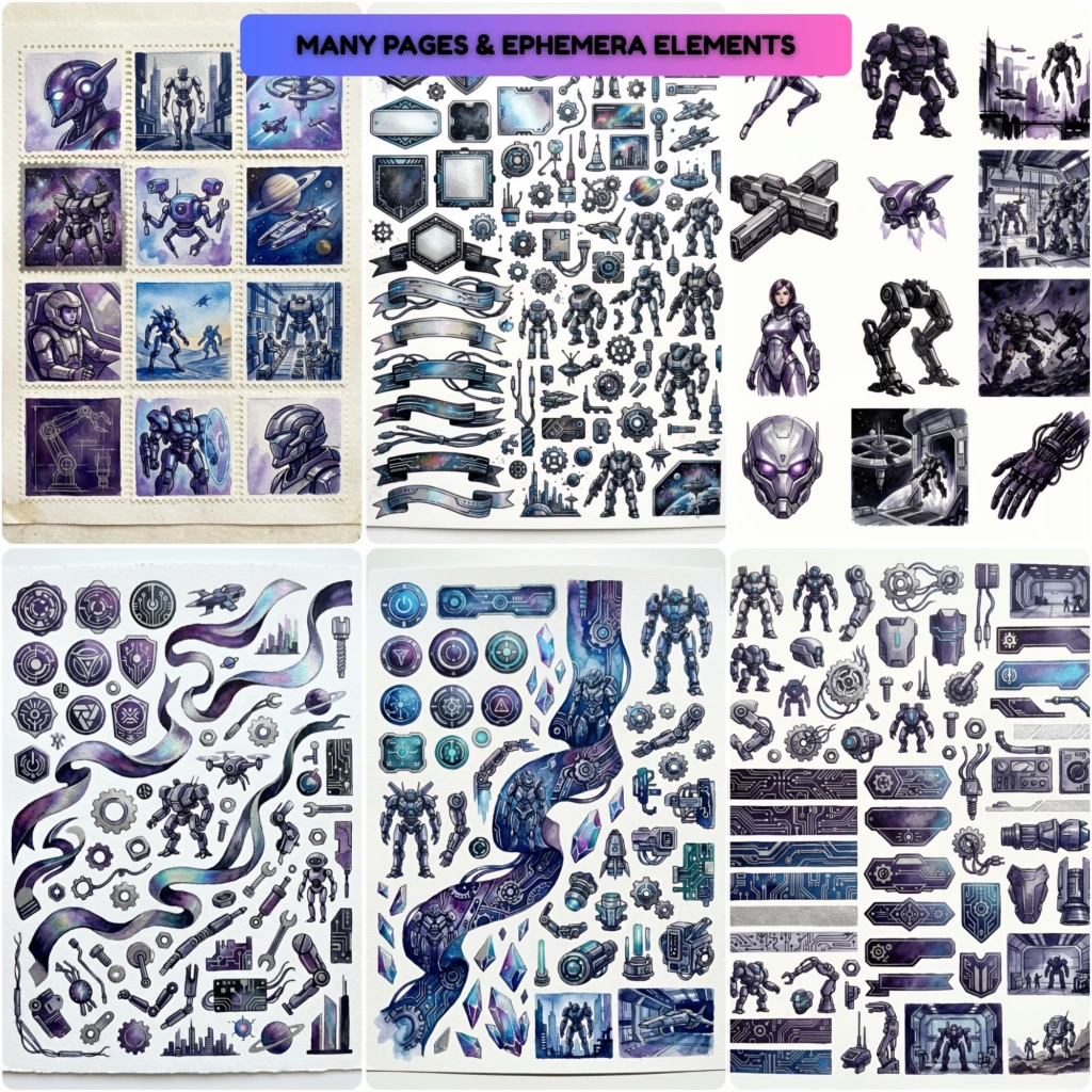 robots junkjournal (6)