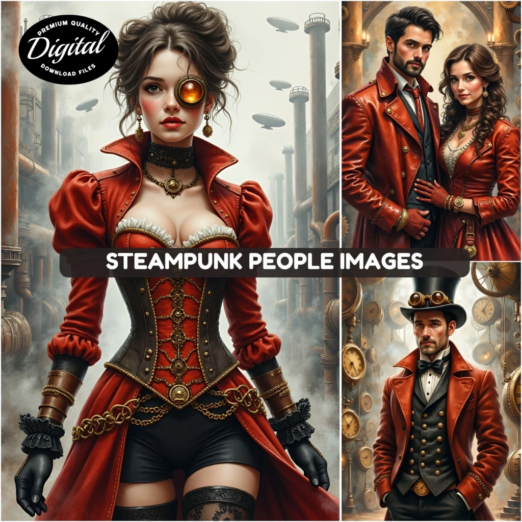 steampunk people images (2)