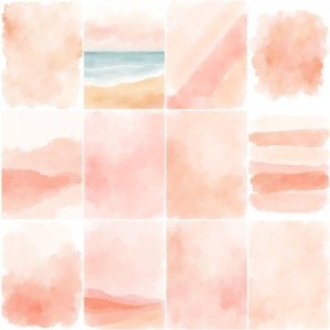 Coastal Grandma Watercolor Clipart Bundle promo