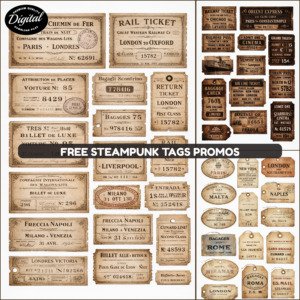 Free Steampunk Tags Promos