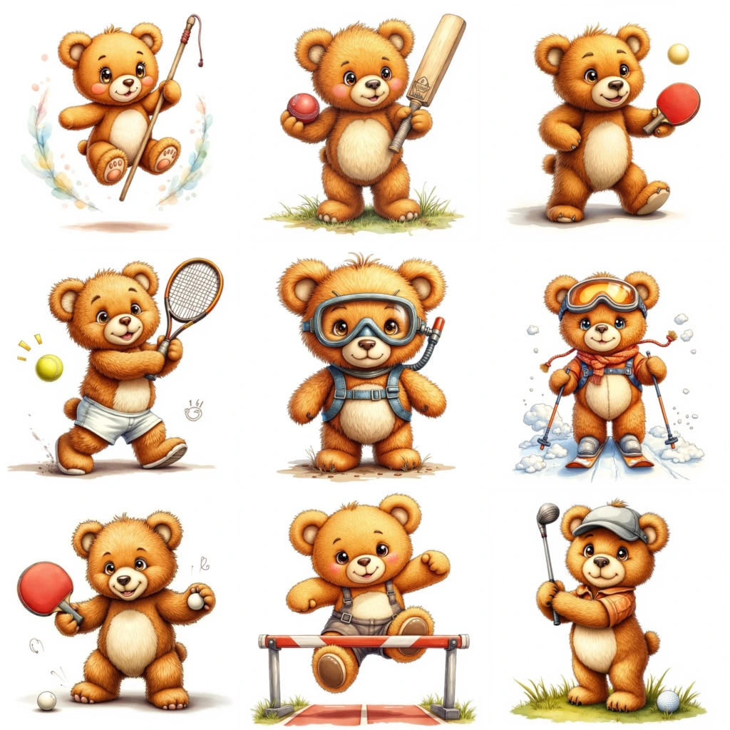 TEDDY BEAR CLIPART (12)