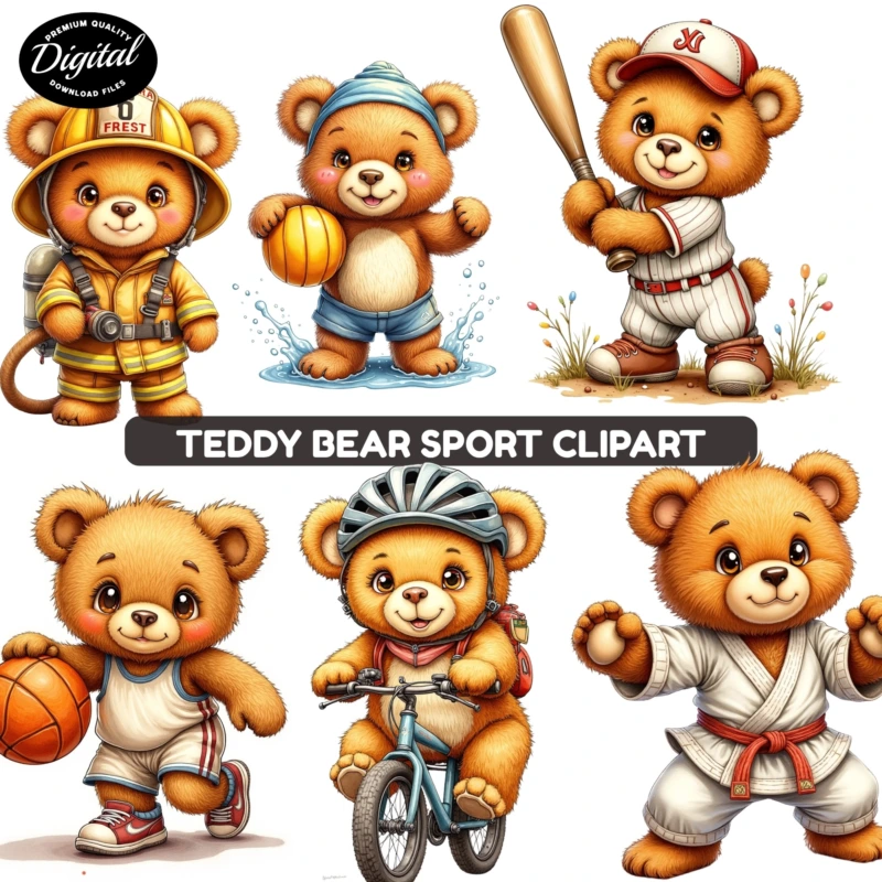 TEDDY BEAR CLIPART (2)