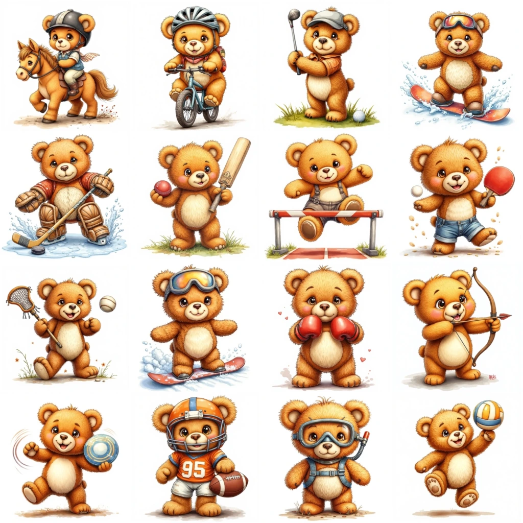 TEDDY BEAR CLIPART (3)