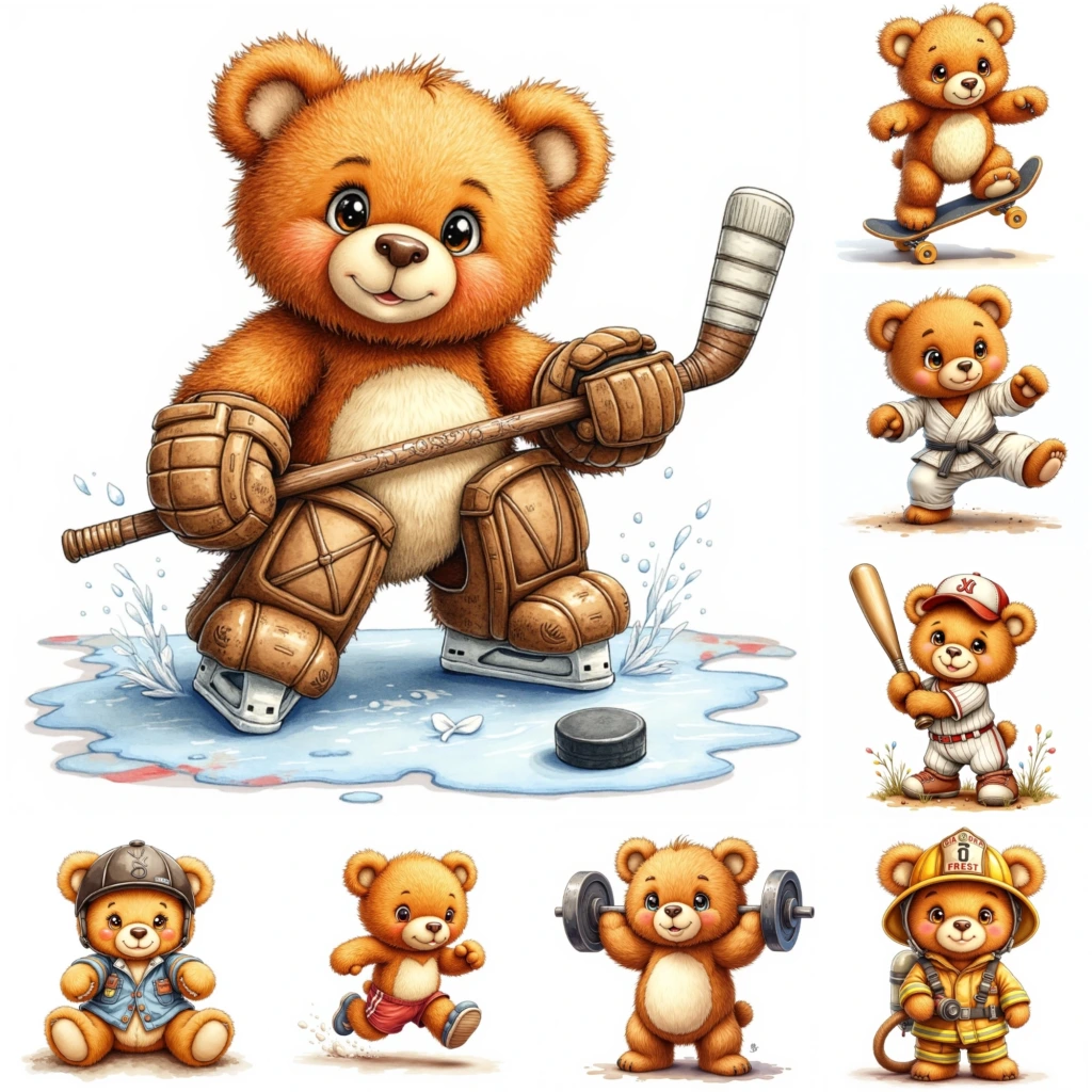 TEDDY BEAR CLIPART (7)