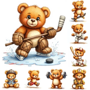 TEDDY BEAR CLIPART (7)