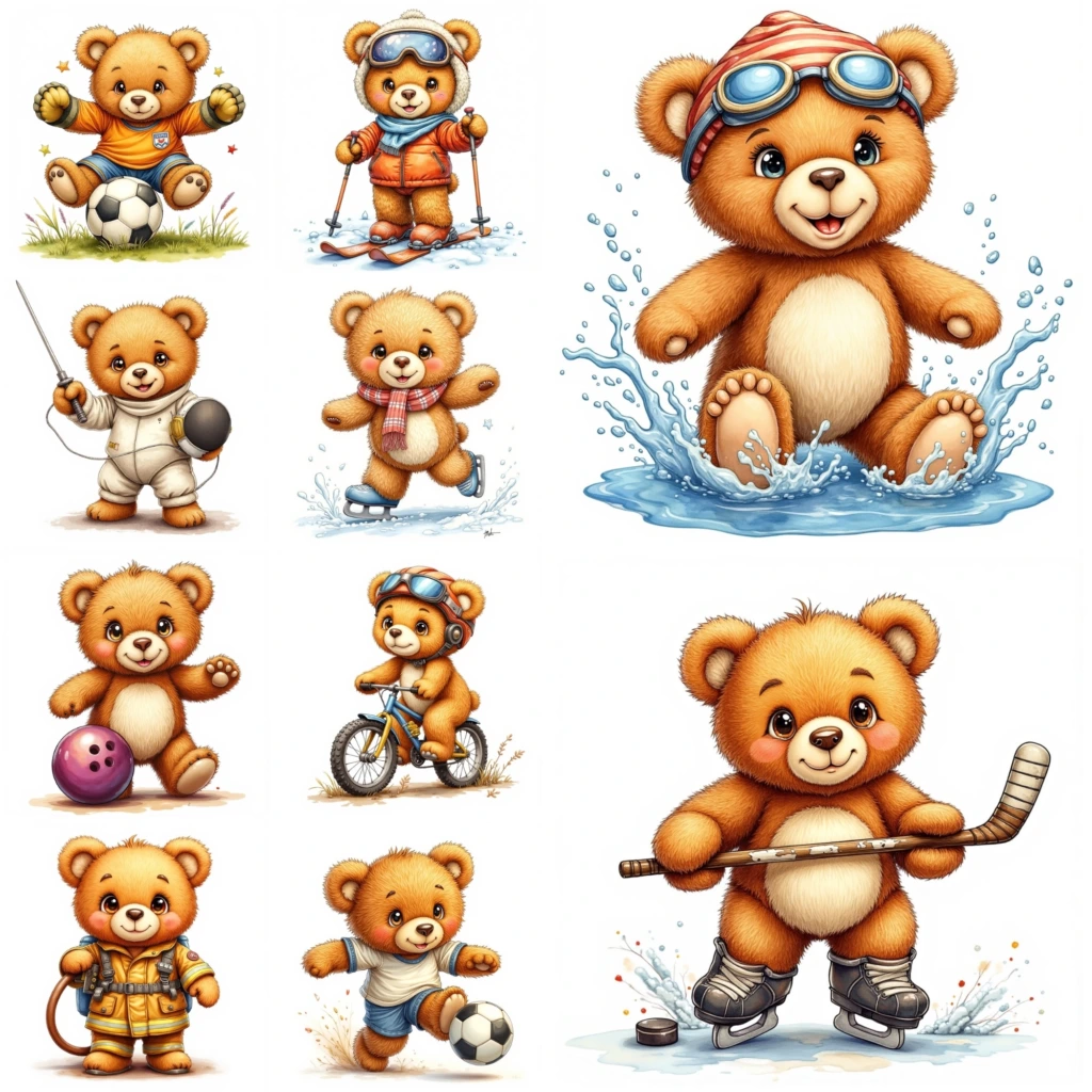 TEDDY BEAR CLIPART (9)