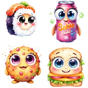 anthropomorphic food clipart (6)