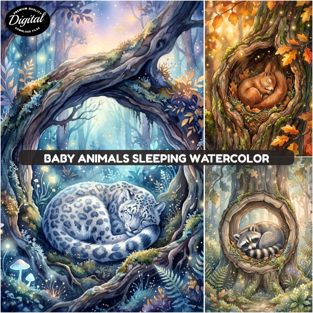 baby animals watercolor (3)