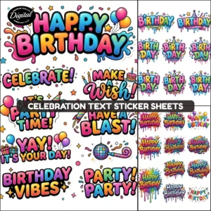 celebration Birthday Stickers (2)