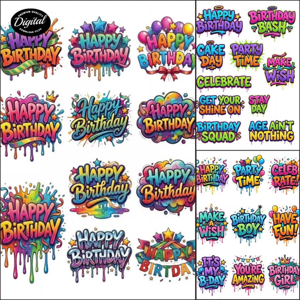 celebration Birthday Stickers (3)