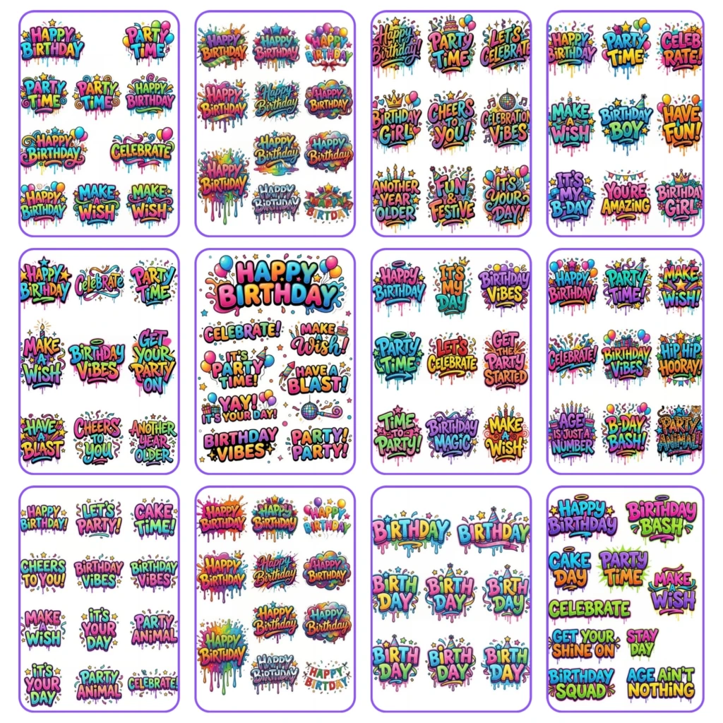 celebration Birthday Stickers (4)